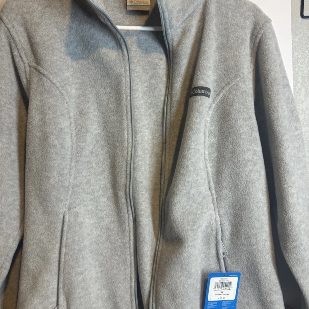 Columbia Light Gray Fleece Jacket